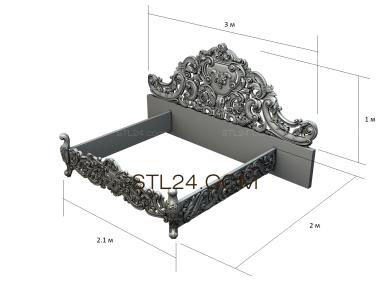 Спинки кроватей (SK_0346) 3D модель для ЧПУ станка